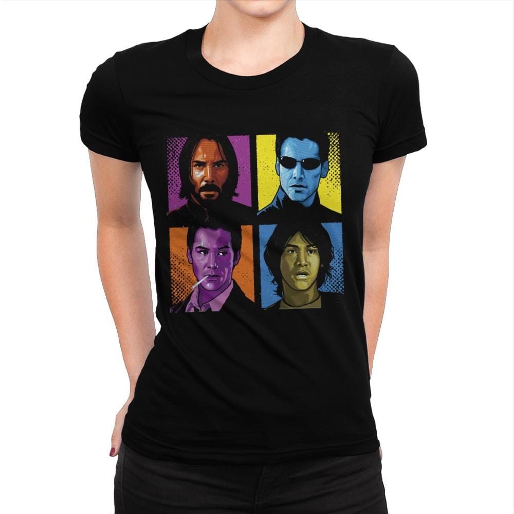 Pop Keanu - Anytime - Womens Premium T-Shirts RIPT Apparel Small / Indigo