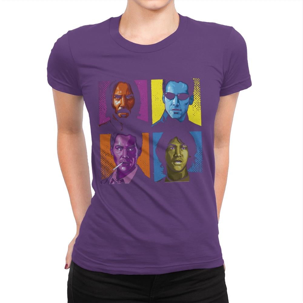 Pop Keanu - Anytime - Womens Premium T-Shirts RIPT Apparel Small / Purple Rush