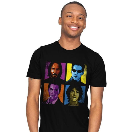 Pop Keanu - Mens T-Shirts RIPT Apparel Small / Black