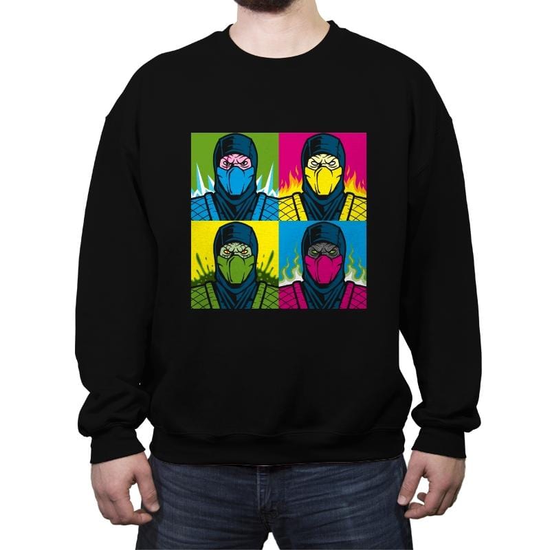 Pop KoMbat - Crew Neck Sweatshirt Crew Neck Sweatshirt RIPT Apparel