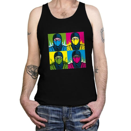 Pop KoMbat - Tanktop Tanktop RIPT Apparel X-Small / Black
