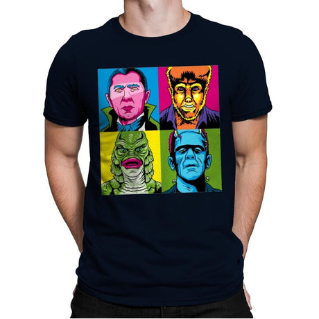 Pop Monster - Best Seller - Mens Premium T-Shirts RIPT Apparel Small / Midnight Navy