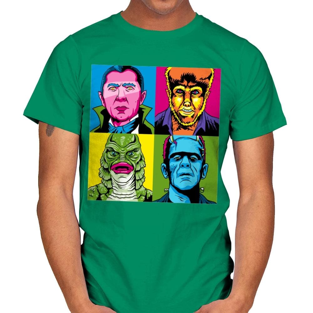 Pop Monster - Best Seller - Mens T-Shirts RIPT Apparel Small / Kelly Green