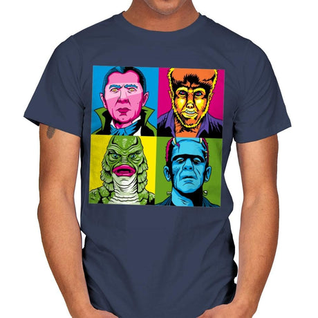 Pop Monster - Best Seller - Mens T-Shirts RIPT Apparel Small / Navy