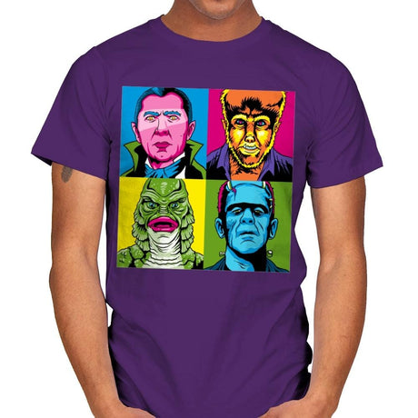 Pop Monster - Best Seller - Mens T-Shirts RIPT Apparel Small / Purple
