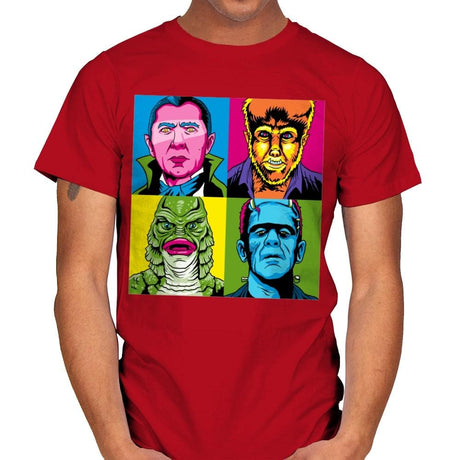 Pop Monster - Best Seller - Mens T-Shirts RIPT Apparel Small / Red