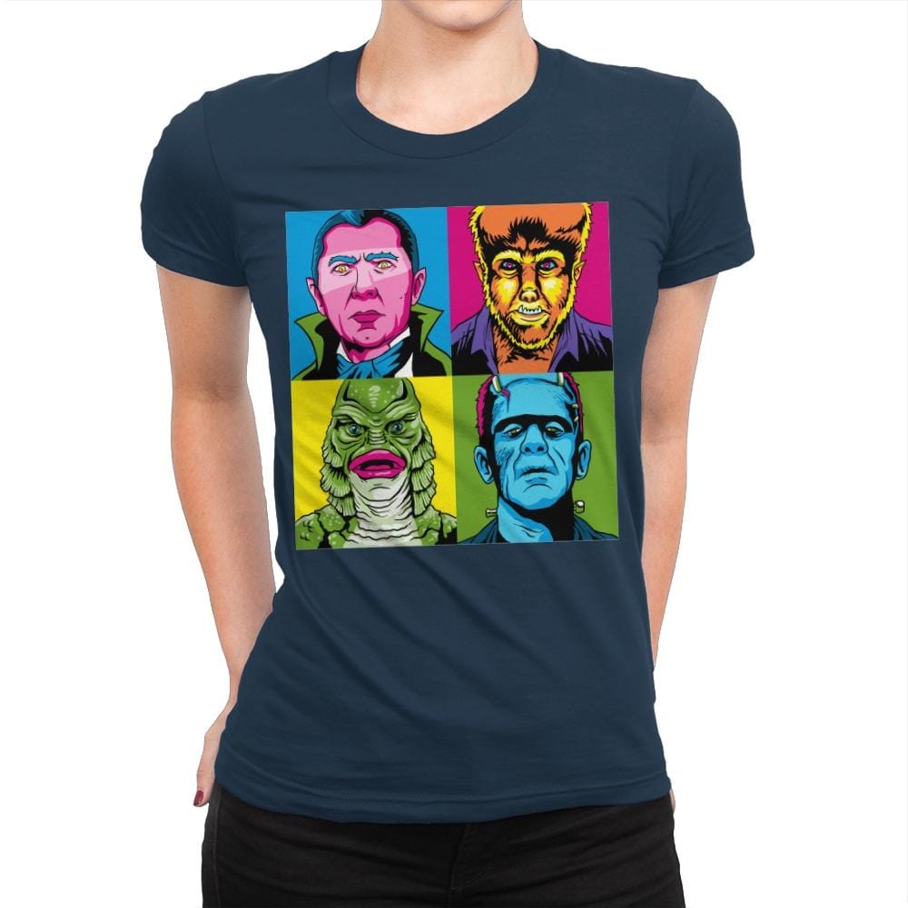 Pop Monster - Best Seller - Womens Premium T-Shirts RIPT Apparel Small / Midnight Navy