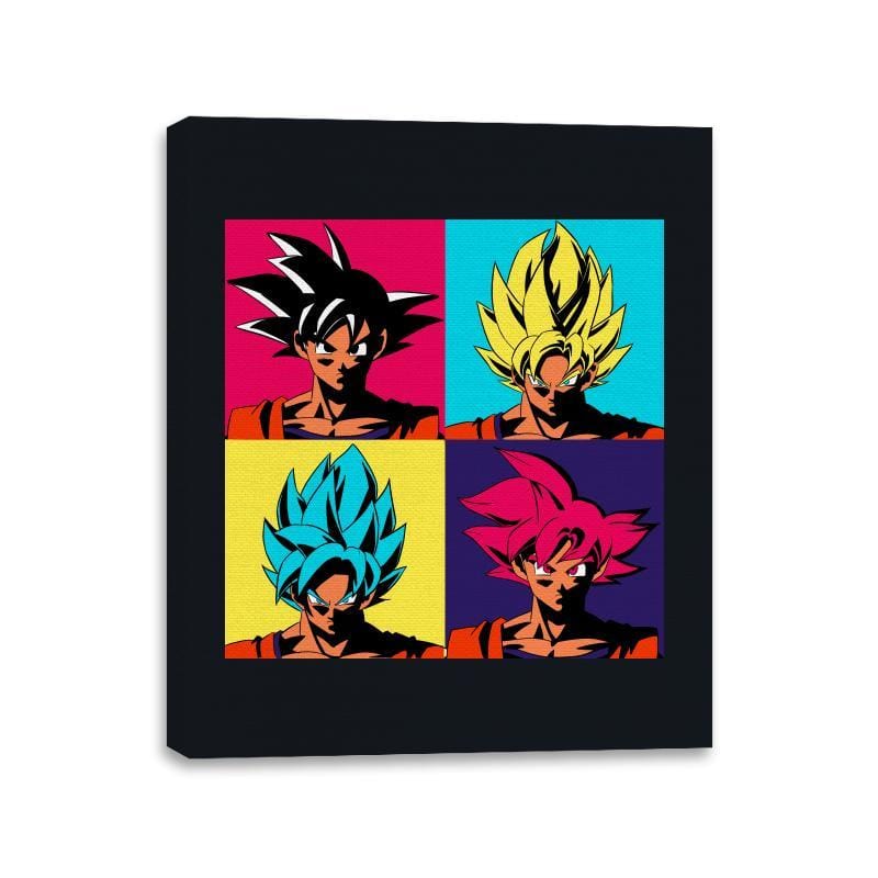 Pop Warrior - Canvas Wraps Canvas Wraps RIPT Apparel 11x14 / Black