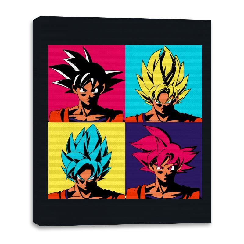 Pop Warrior - Canvas Wraps Canvas Wraps RIPT Apparel 16x20 / Black