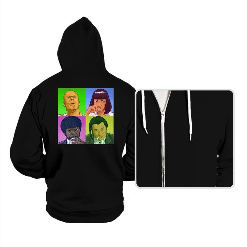 PoPart Fiction - Hoodies Hoodies RIPT Apparel Small / Black