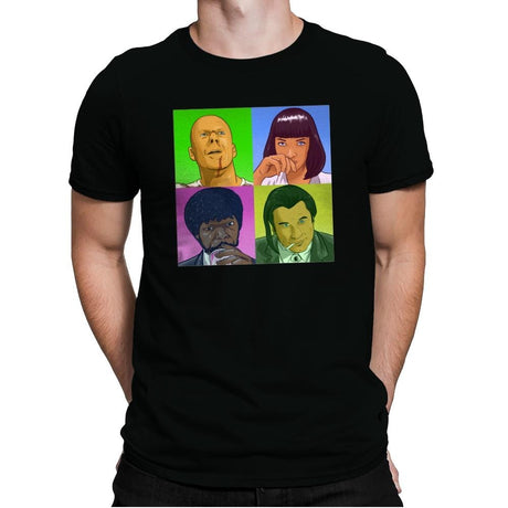 PoPart Fiction - Mens Premium T-Shirts RIPT Apparel Small / Black