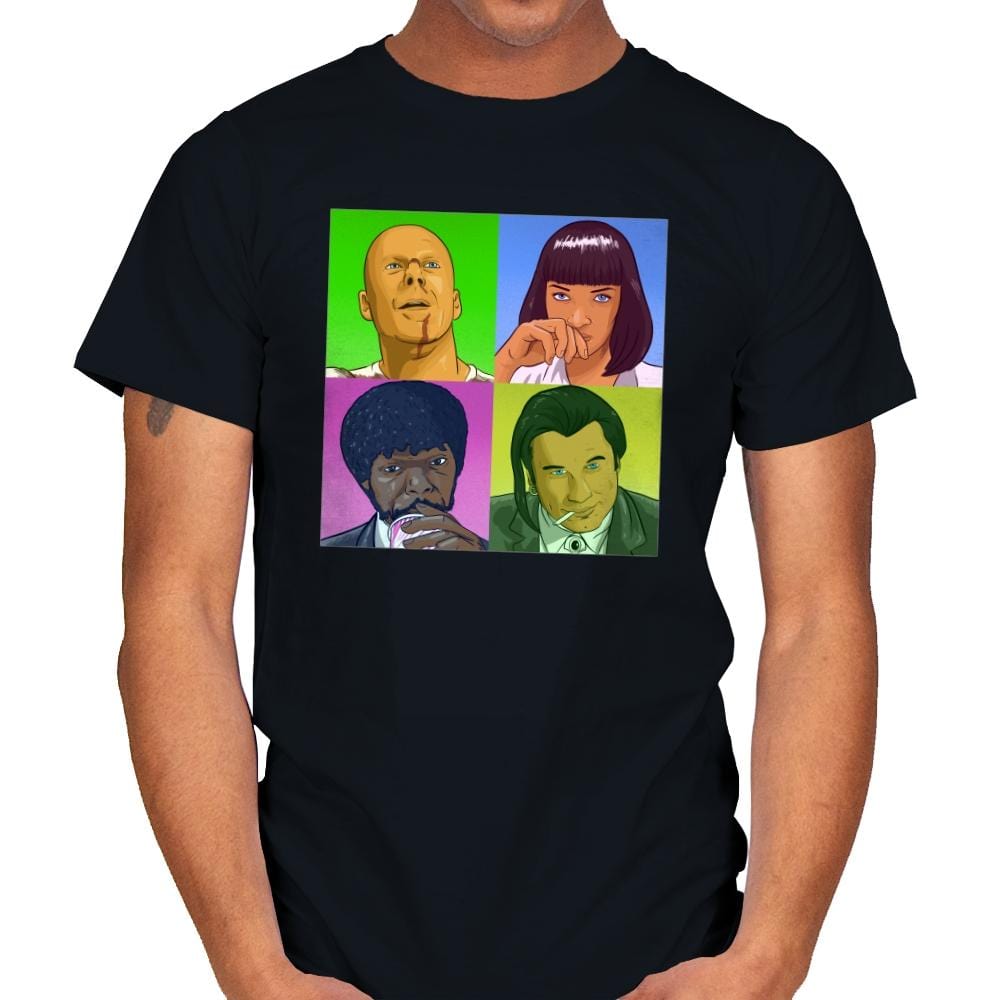 PoPart Fiction - Mens T-Shirts RIPT Apparel Small / Black