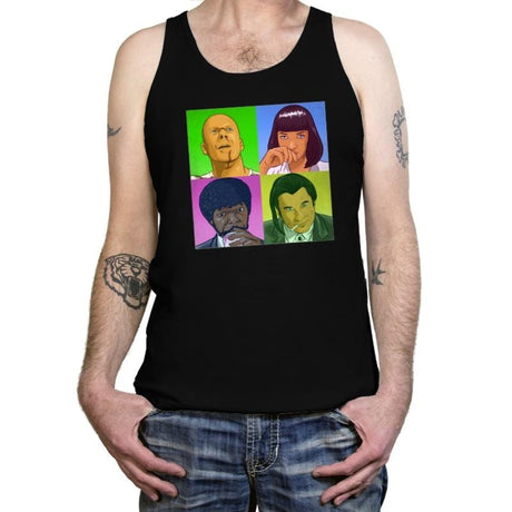 PoPart Fiction - Tanktop Tanktop RIPT Apparel X-Small / Black