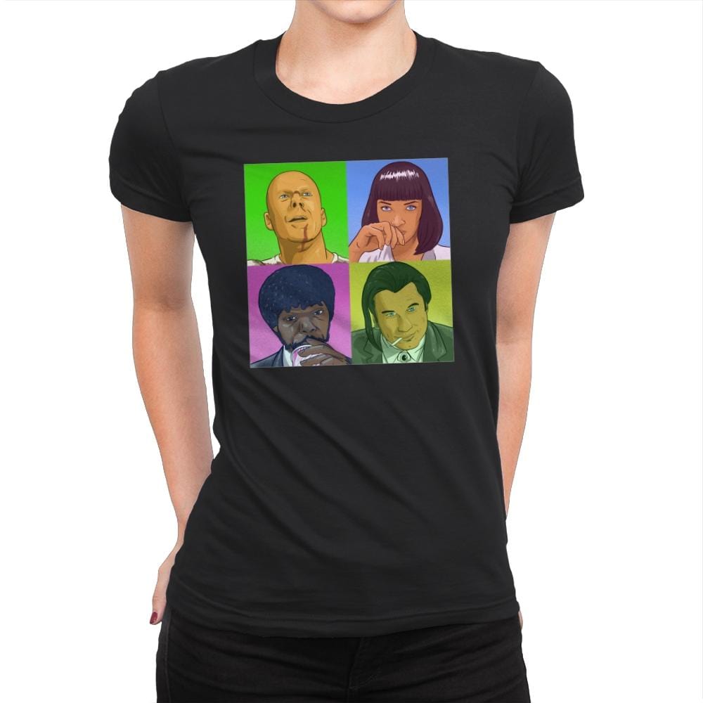 PoPart Fiction - Womens Premium T-Shirts RIPT Apparel Small / Black