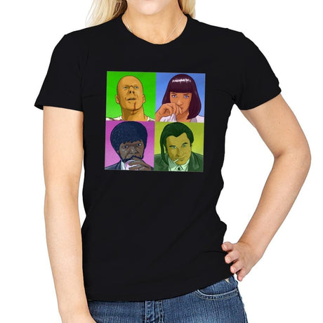 PoPart Fiction - Womens T-Shirts RIPT Apparel Small / Black