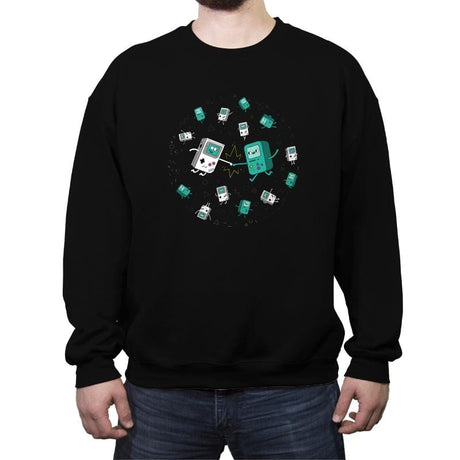 Portable Buddies - Crew Neck Sweatshirt Crew Neck Sweatshirt RIPT Apparel Small / Black