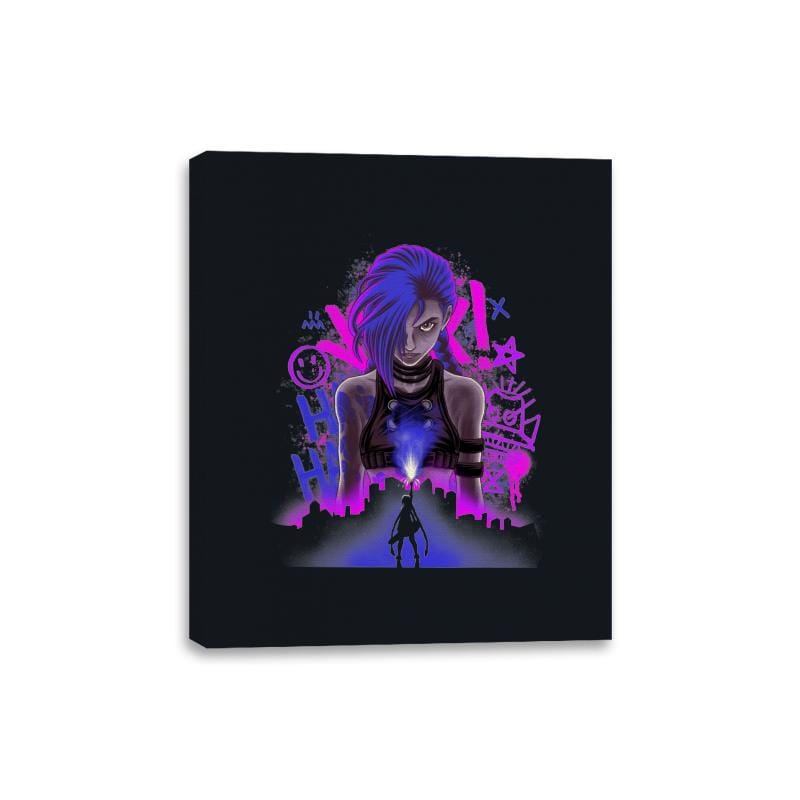 Pow-Pow was Here - Canvas Wraps Canvas Wraps RIPT Apparel 8x10 / Black
