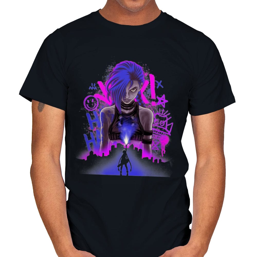 Pow-Pow was Here - Mens T-Shirts RIPT Apparel Small / Black