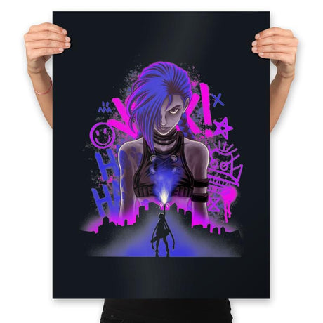 Pow-Pow was Here - Prints Posters RIPT Apparel 18x24 / Black