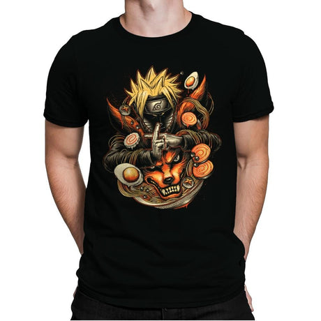 Power of Ramen - Mens Premium T-Shirts RIPT Apparel Small / Black