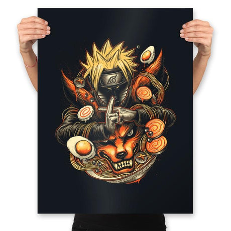 Power of Ramen - Prints Posters RIPT Apparel 18x24 / Black