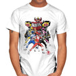 Power Rangers Sumi-e - Mens T-Shirts RIPT Apparel Small / White
