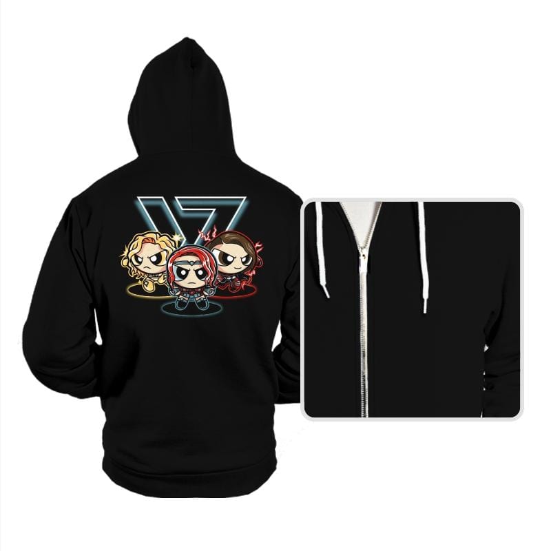 Power Supes Girls - Hoodies Hoodies RIPT Apparel Small / Black