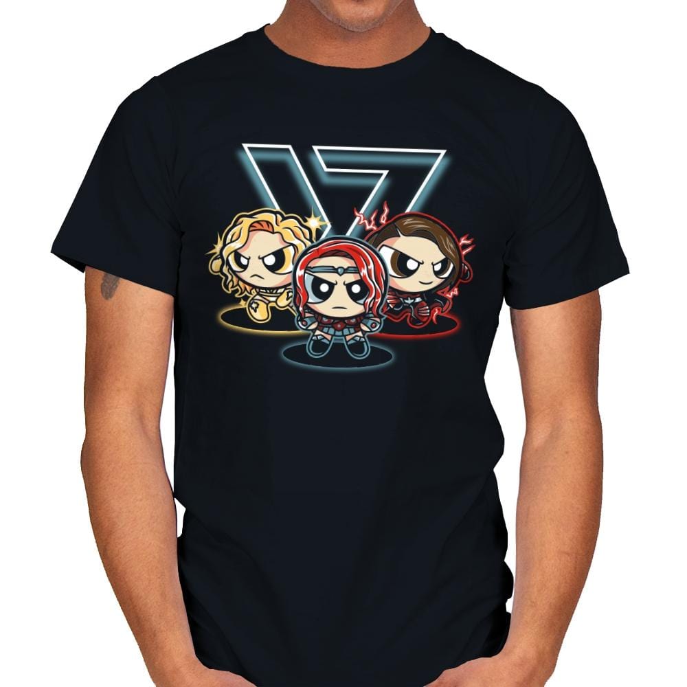 Power Supes Girls - Mens T-Shirts RIPT Apparel Small / Black