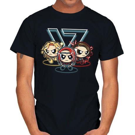Power Supes Girls - Mens T-Shirts RIPT Apparel Small / Black