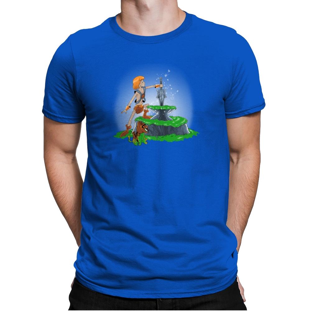 Power Sword and the Stone Exclusive - Mens Premium T-Shirts RIPT Apparel Small / Royal