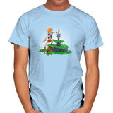 Power Sword and the Stone Exclusive - Mens T-Shirts RIPT Apparel Small / Light Blue