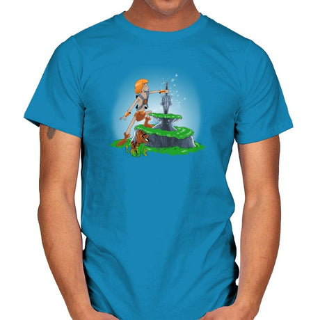 Power Sword and the Stone Exclusive - Mens T-Shirts RIPT Apparel Small / Sapphire