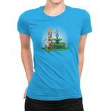 Power Sword and the Stone Exclusive - Womens Premium T-Shirts RIPT Apparel Small / Turquoise