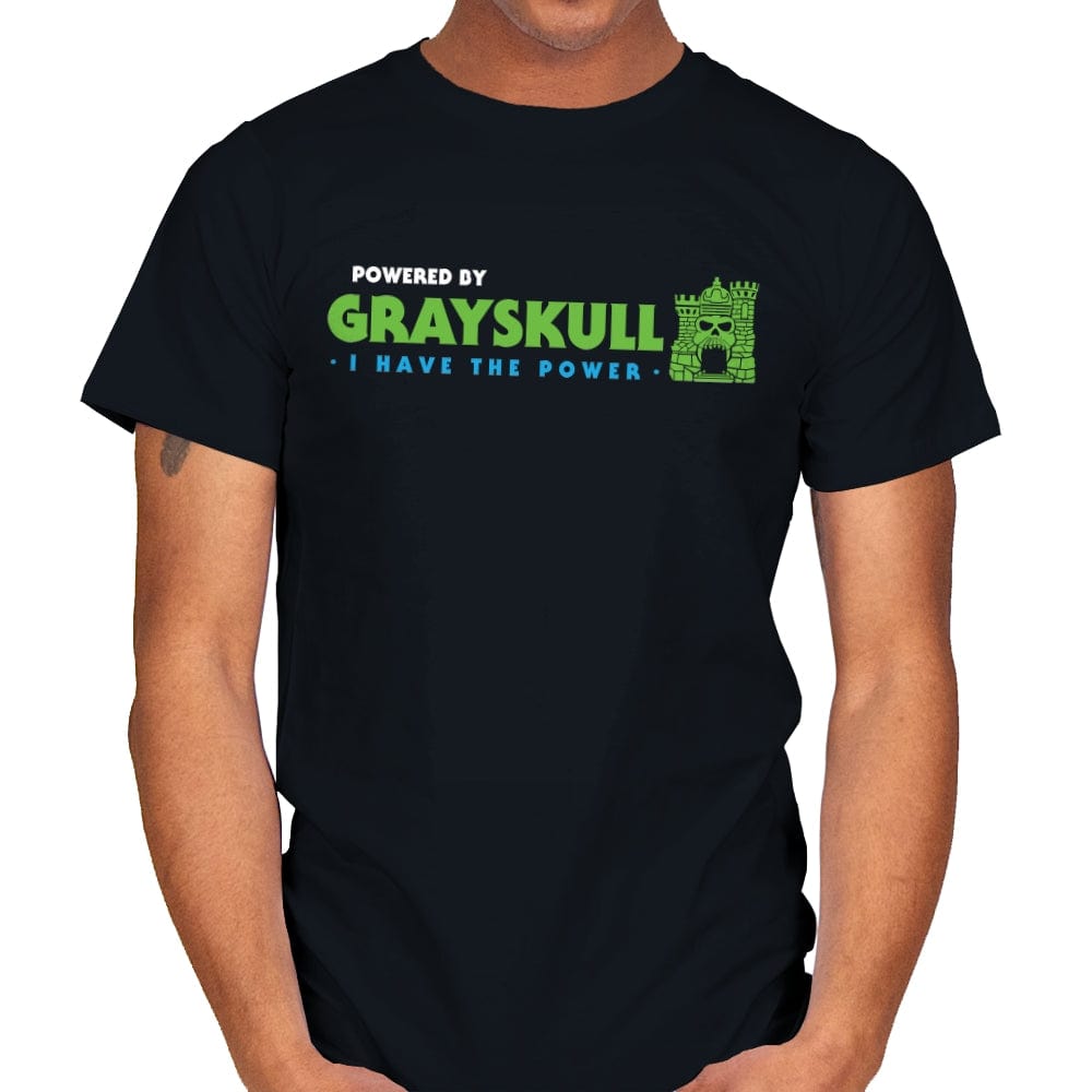 Powered by Grayskull - Mens T-Shirts RIPT Apparel Small / Black