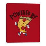 Powered By Pizza - Canvas Wraps Canvas Wraps RIPT Apparel 16x20 / Red