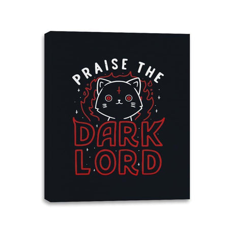 Praise The Dark Lord - Canvas Wraps Canvas Wraps RIPT Apparel 11x14 / Black