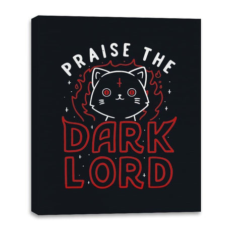 Praise The Dark Lord - Canvas Wraps Canvas Wraps RIPT Apparel 16x20 / Black