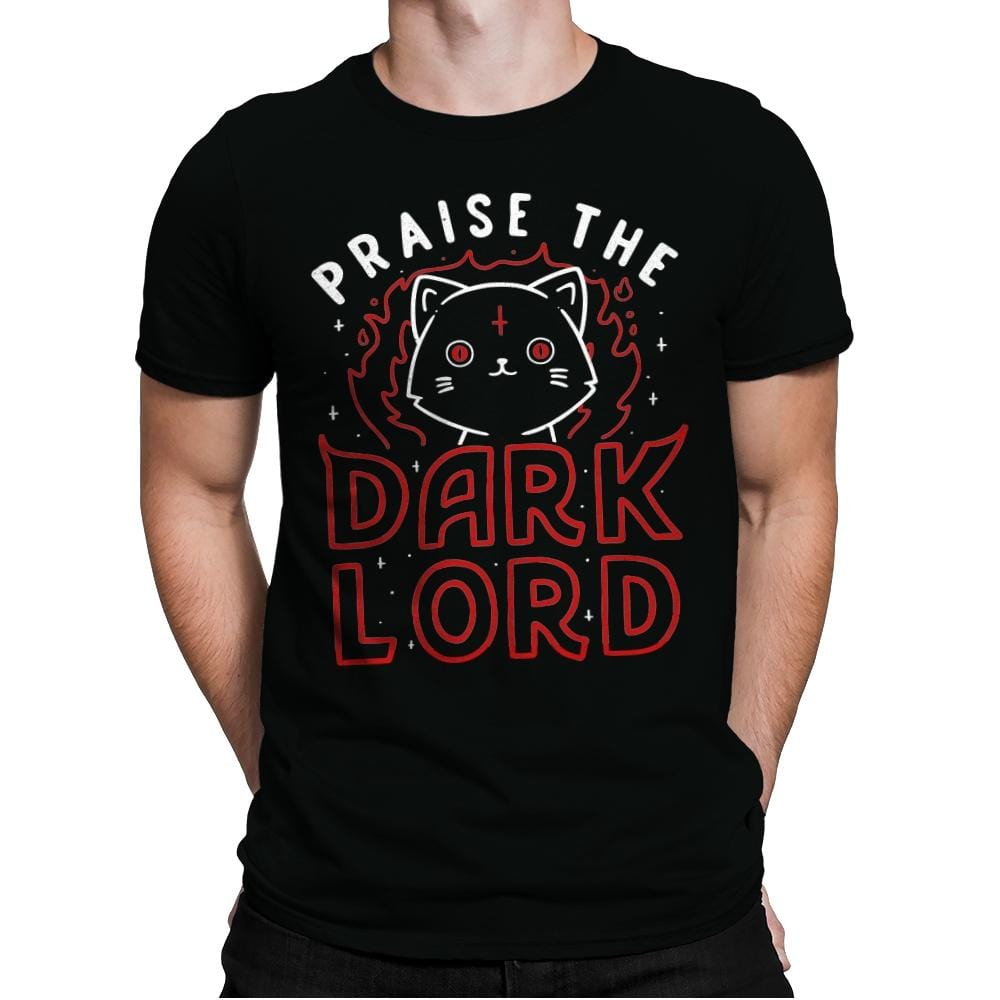 Praise The Dark Lord - Mens Premium T-Shirts RIPT Apparel Small / Black