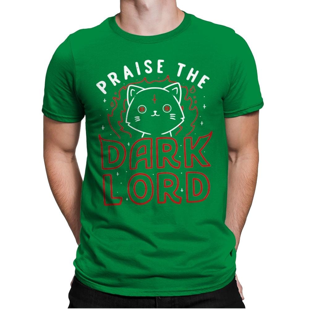 Praise The Dark Lord - Mens Premium T-Shirts RIPT Apparel Small / Kelly