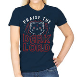Praise The Dark Lord - Womens T-Shirts RIPT Apparel Small / Navy