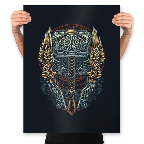 Pray for Thunder - Prints Posters RIPT Apparel 18x24 / Black