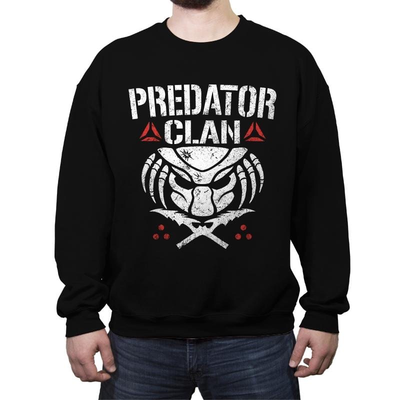 Predator Clan - Crew Neck Sweatshirt Crew Neck Sweatshirt RIPT Apparel Small / Black