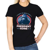 President Kong - Womens T-Shirts RIPT Apparel Small / Black
