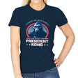 President Kong - Womens T-Shirts RIPT Apparel Small / Navy