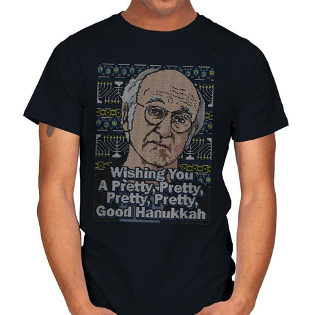 Pretty Good Hanukkah - Mens T-Shirts RIPT Apparel Small / Black