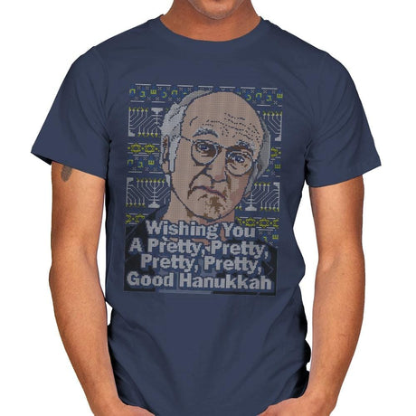 Pretty Good Hanukkah - Mens T-Shirts RIPT Apparel Small / Navy