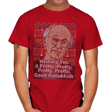 Pretty Good Hanukkah - Mens T-Shirts RIPT Apparel Small / Red