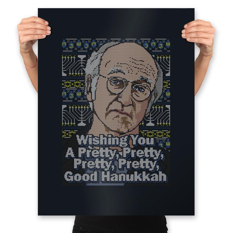 Pretty Good Hanukkah - Prints Posters RIPT Apparel 18x24 / Black