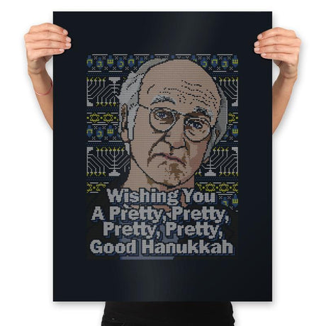 Pretty Good Hanukkah - Prints Posters RIPT Apparel 18x24 / Black