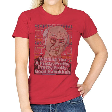 Pretty Good Hanukkah - Womens T-Shirts RIPT Apparel Small / Red